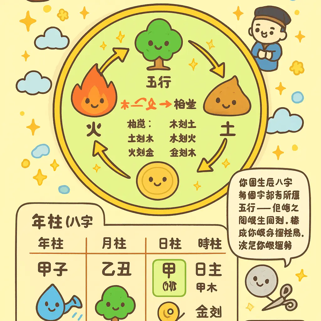 子平八字 - 八字命盤